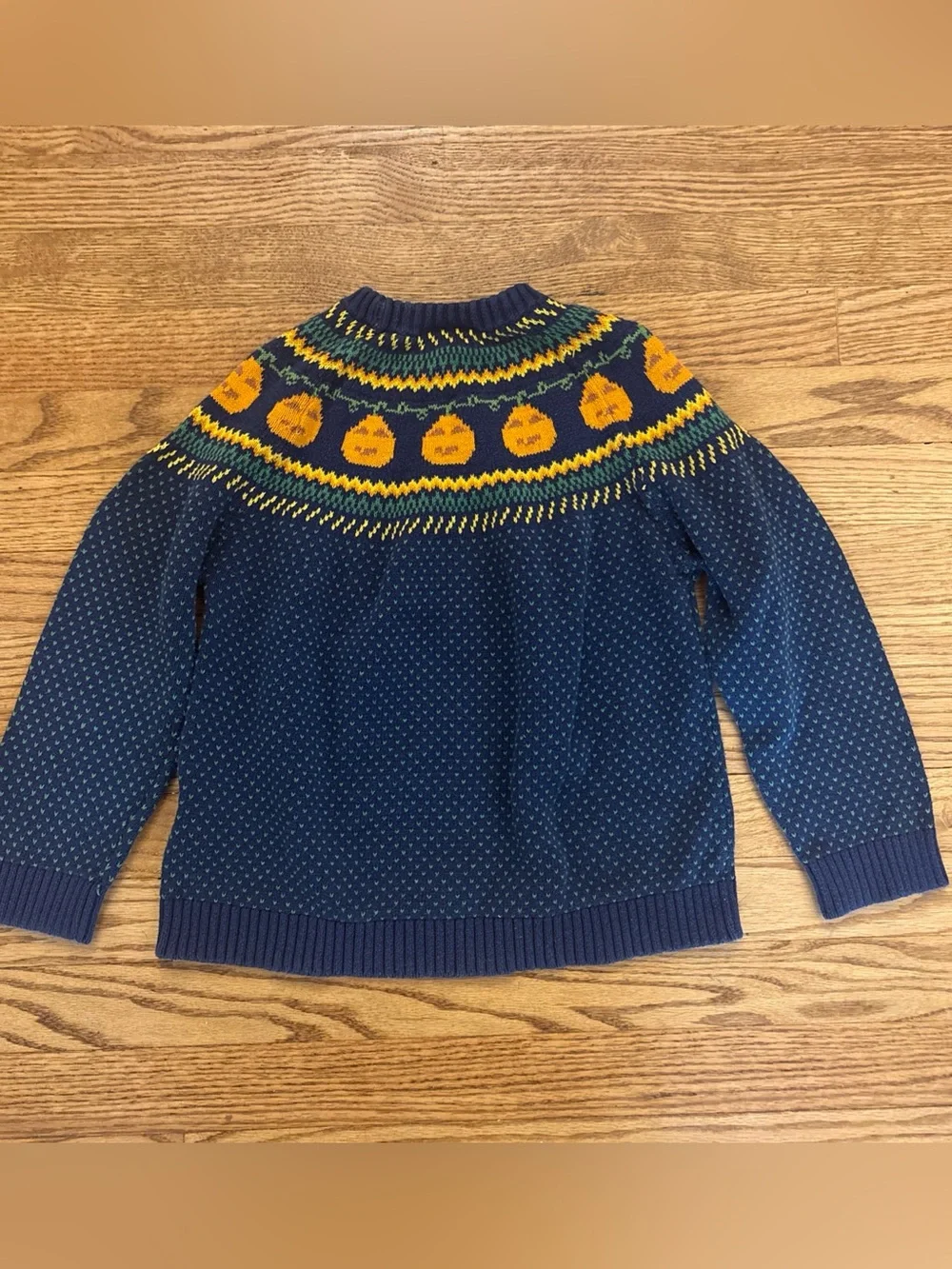 ModCloth Give Em Pumpkin To Talk About Fair Isle Sweater Youth M Halloween Fall